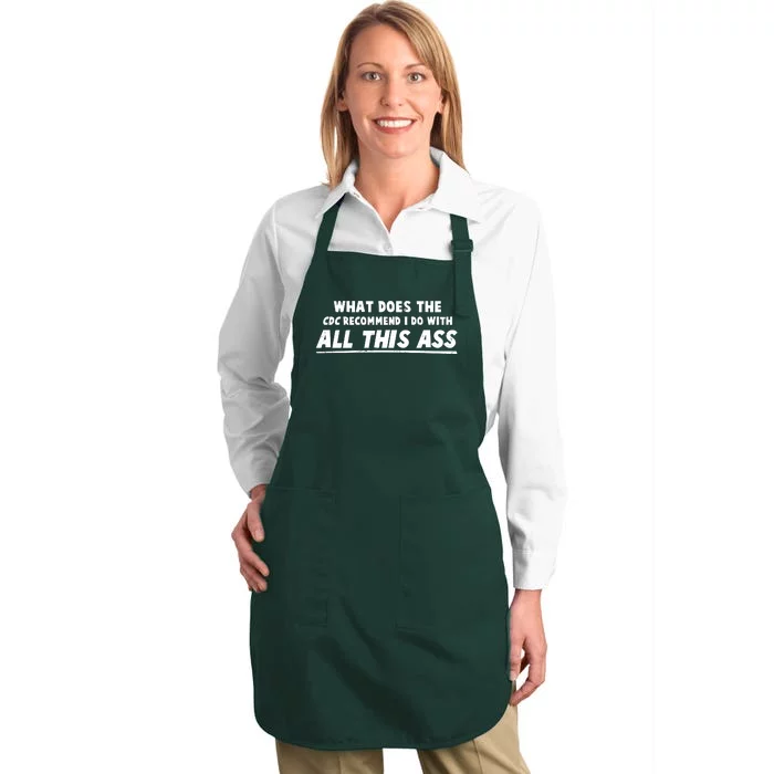 Funny CDC Recommend All This Ass Full-Length Apron With Pocket