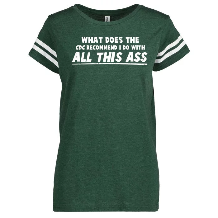 Funny CDC Recommend All This Ass Enza Ladies Jersey Football T-Shirt