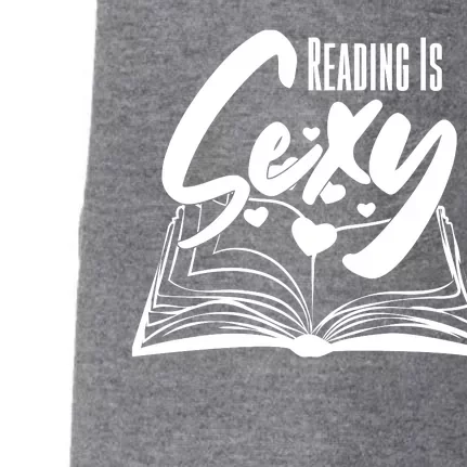 Funny Cute Reading Is Sexy Book Lover Doggie 3-End Fleece Hoodie