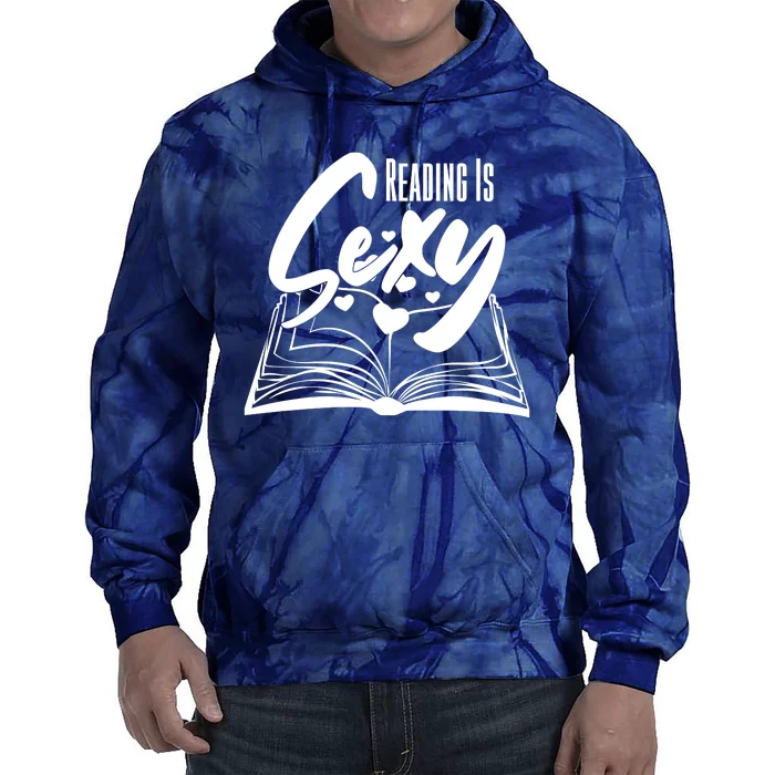 Funny Cute Reading Is Sexy Book Lover Tie Dye Hoodie