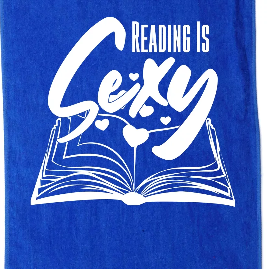 Funny Cute Reading Is Sexy Book Lover Platinum Collection Golf Towel