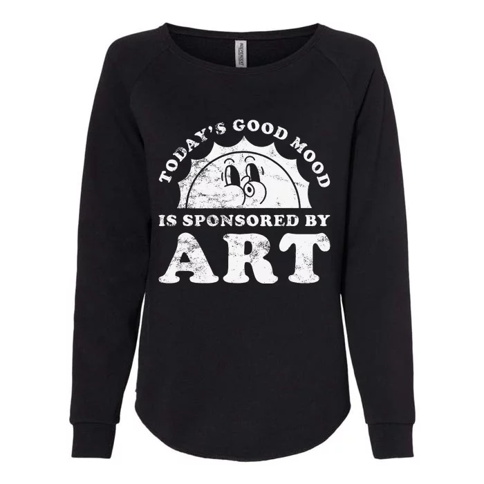 Funny Cute Retro Vintage Art Or Art Teacher Womens California Wash Sweatshirt