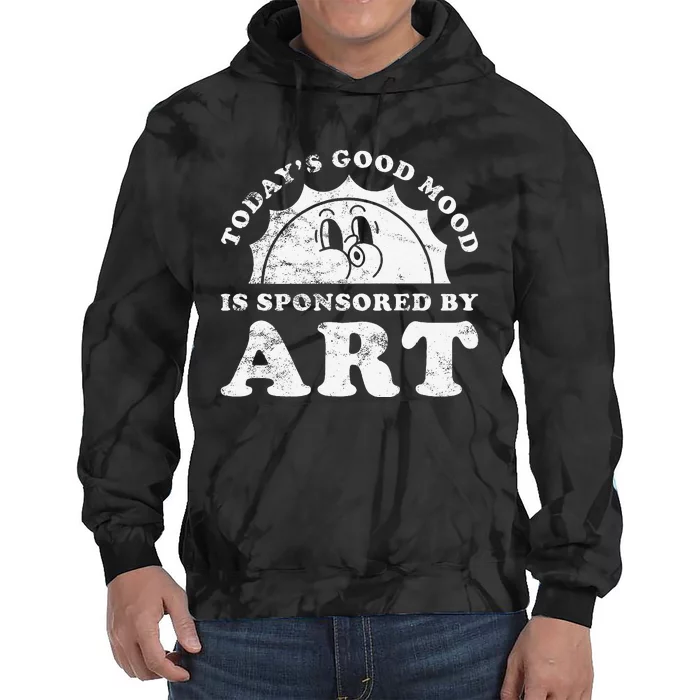 Funny Cute Retro Vintage Art Or Art Teacher Tie Dye Hoodie