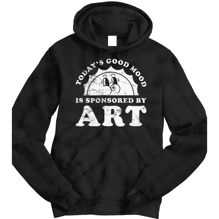 Funny Cute Retro Vintage Art Or Art Teacher Tie Dye Hoodie