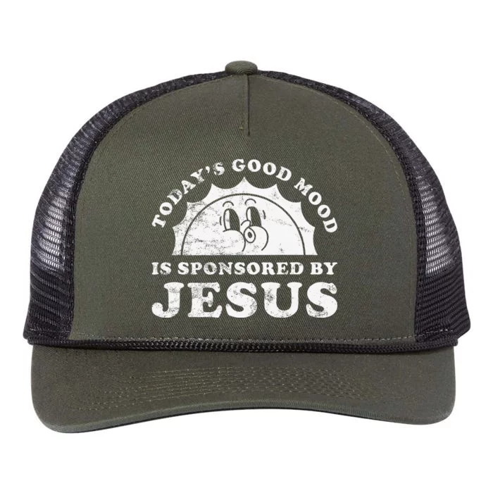 Funny Cute Retro Vintage Jesus Retro Rope Trucker Hat Cap