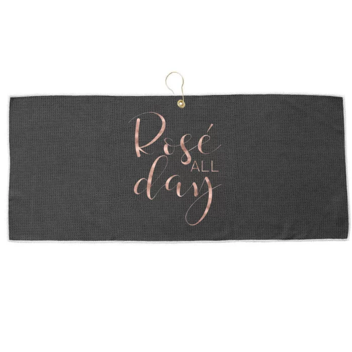 Funny & Cute Rose All Day Wine Lover & Gift G002016 Large Microfiber Waffle Golf Towel