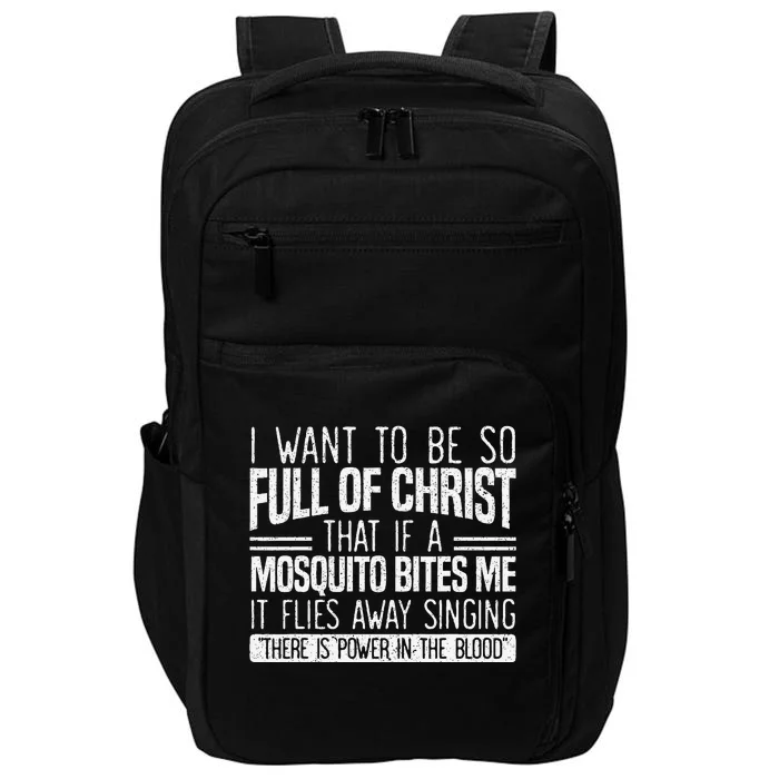 Funny Christian Religious Servant Of God Faithful Jesus Gift Impact Tech Backpack