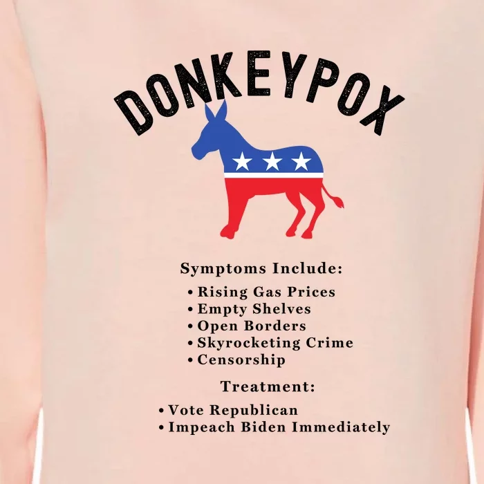 Funny Conservative Republican Donkeypox Womens California Wash Sweatshirt