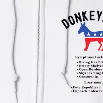 Funny Conservative Republican Donkeypox Full Zip Hoodie