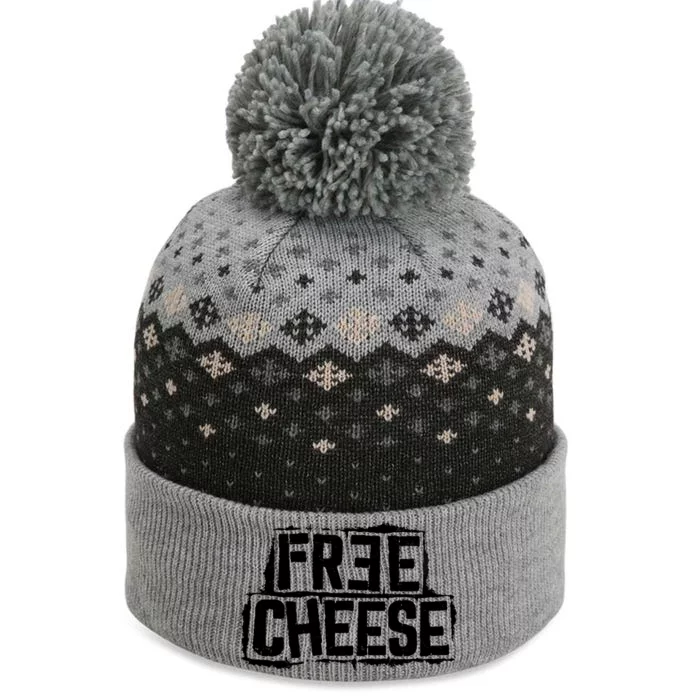 Free Cheese Retro The Baniff Cuffed Pom Beanie