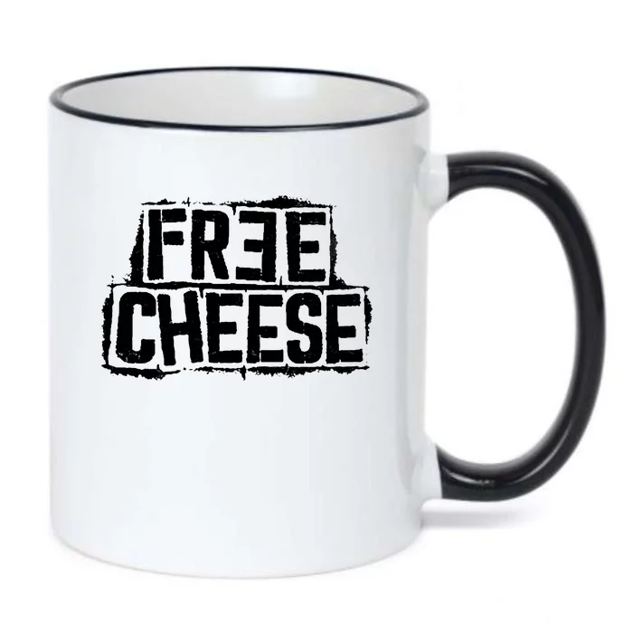 Free Cheese Retro Black Color Changing Mug