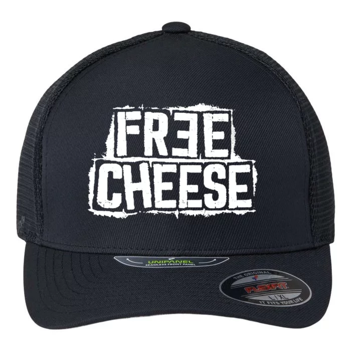 Free Cheese Retro Flexfit Unipanel Trucker Cap