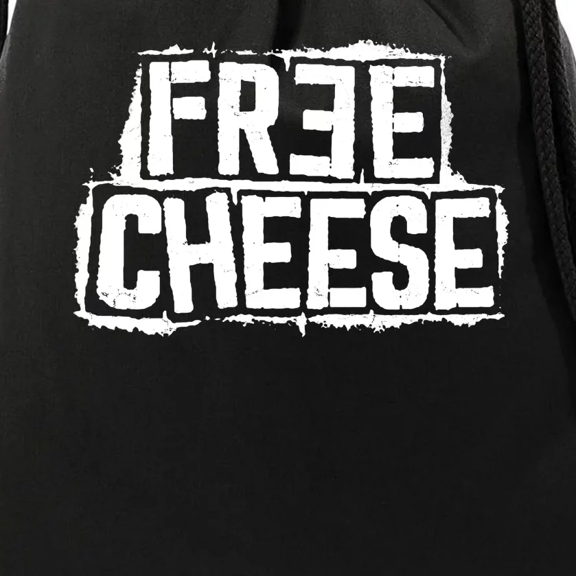 Free Cheese Retro Drawstring Bag