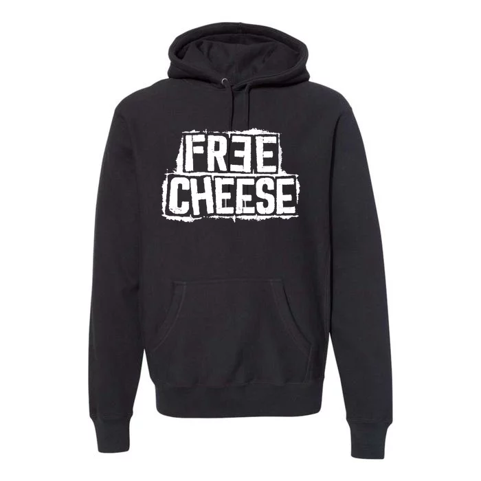 Free Cheese Retro Premium Hoodie