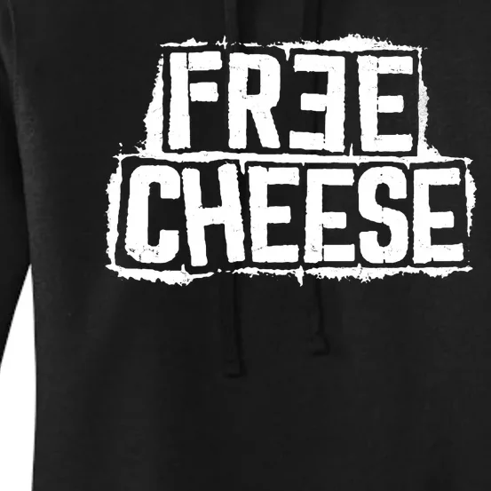 Free Cheese Retro Women's Pullover Hoodie