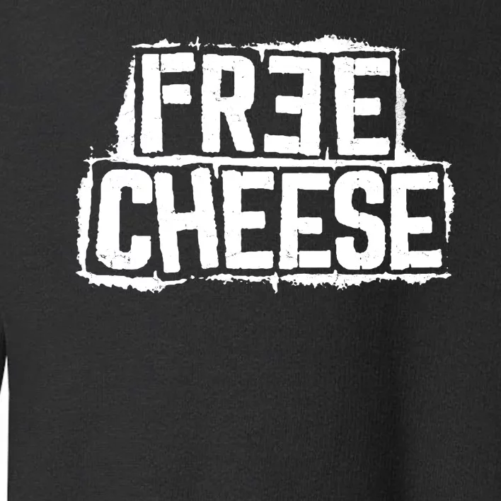 Free Cheese Retro Toddler Sweatshirt