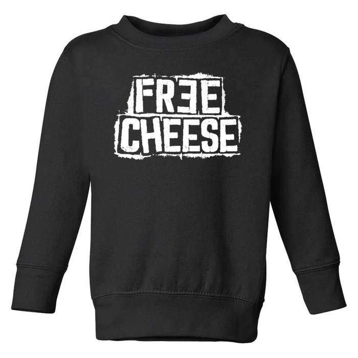 Free Cheese Retro Toddler Sweatshirt