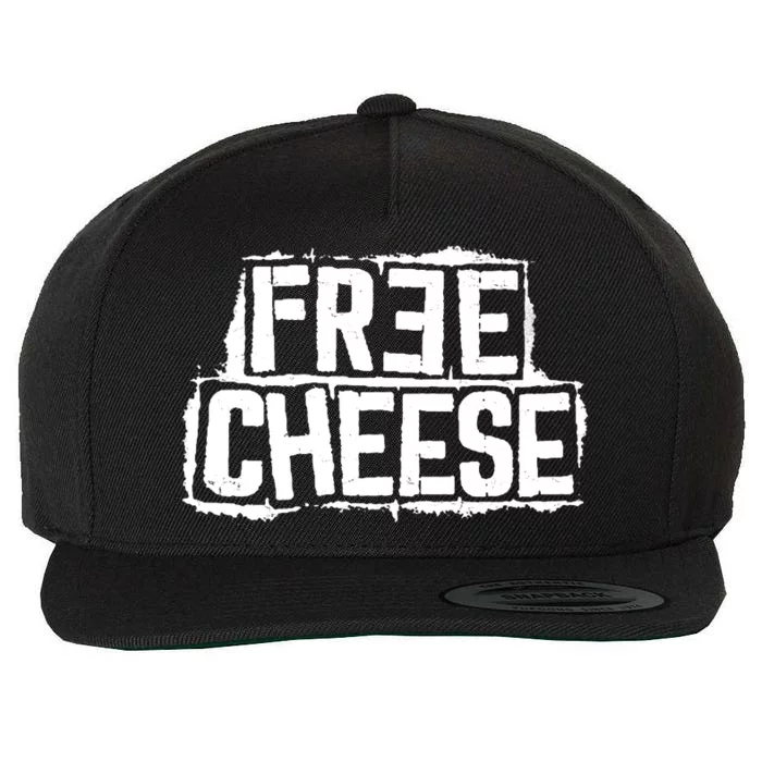 Free Cheese Retro Wool Snapback Cap