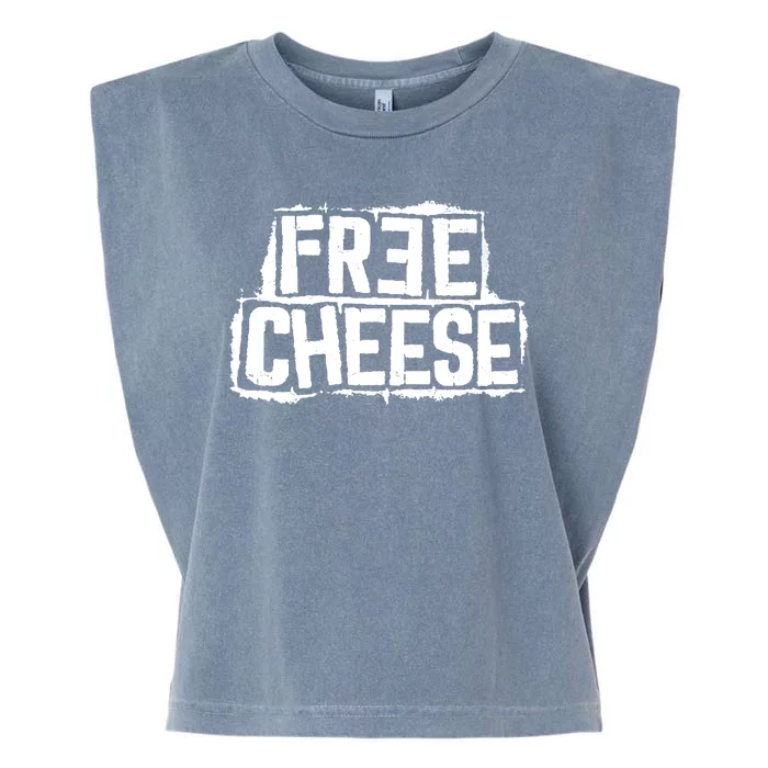 Free Cheese Retro Garment-Dyed Women's Muscle Tee