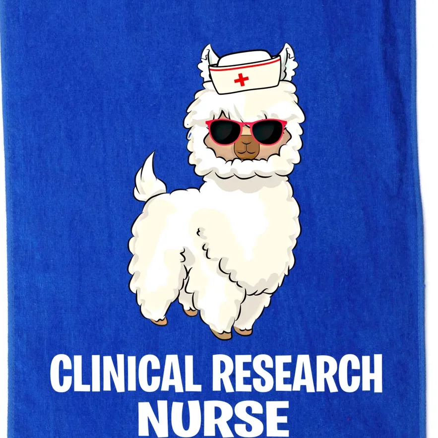 Funny Clinical Research Nurse Llama Practitioner Nursing Rn Meaningful Gift Platinum Collection Golf Towel