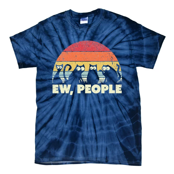 Funny Cat. Retro Style Ew People Tie-Dye T-Shirt