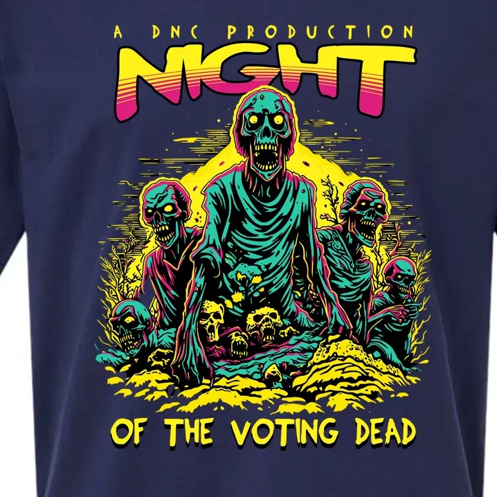 Funny Conseervative Republican Halloween Night Of The Voting Dead Sueded Cloud Jersey T-Shirt