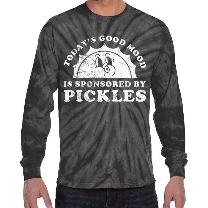 Funny Cute Retro Vintage Pickles or Pickle Tie-Dye Long Sleeve Shirt