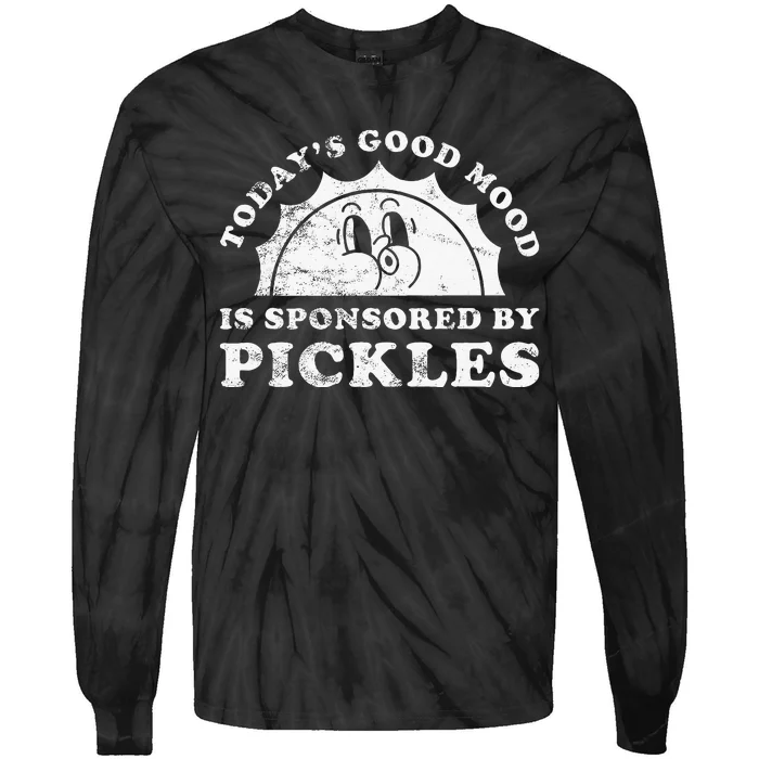 Funny Cute Retro Vintage Pickles or Pickle Tie-Dye Long Sleeve Shirt