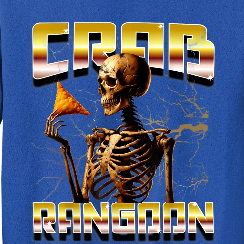 Funny Crab Rangoon Bootleg Rap Aesthetic Goons Meme Skeleton Sweatshirt