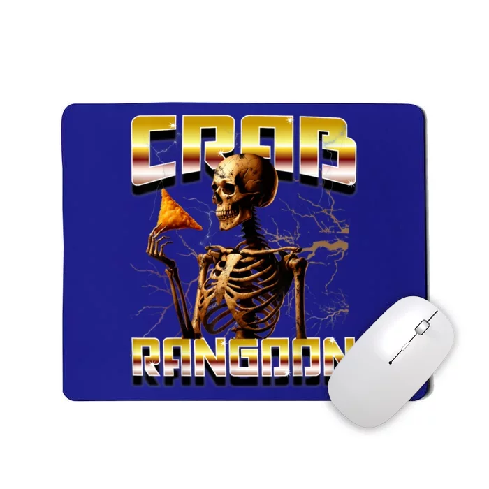 Funny Crab Rangoon Bootleg Rap Aesthetic Goons Meme Skeleton Mousepad