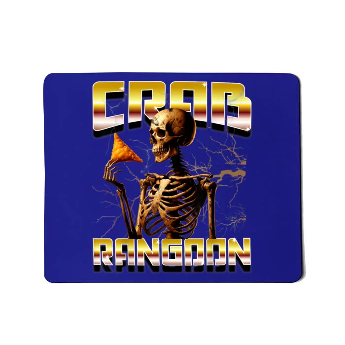 Funny Crab Rangoon Bootleg Rap Aesthetic Goons Meme Skeleton Mousepad