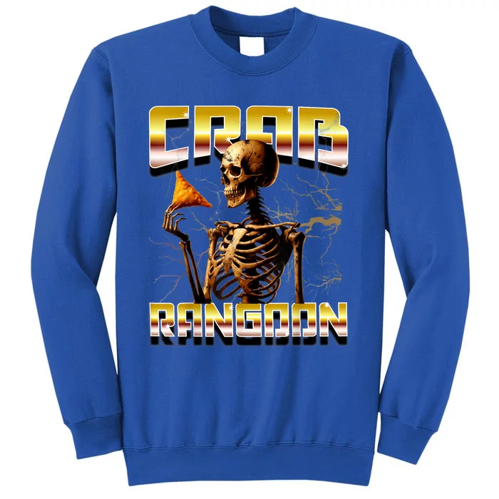 Funny Crab Rangoon Bootleg Rap Aesthetic Goons Meme Skeleton Tall Sweatshirt