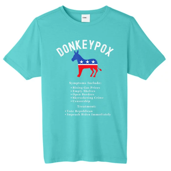 Funny Conservative Republican Anti Biden Donkeypox ChromaSoft Performance T-Shirt