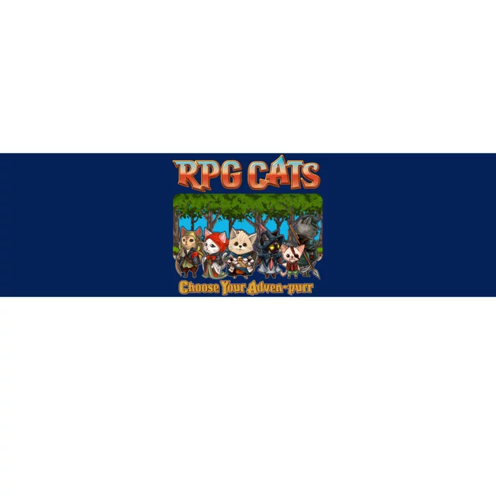 Funny Cute RPG Cats Choose Your Advenpurr Bumper Sticker