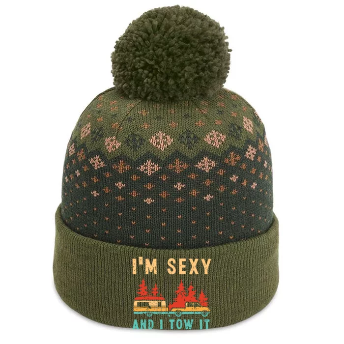 Funny Camping Rv Im Sexy And I Tow It Rv Camper The Baniff Cuffed Pom Beanie