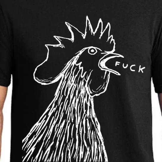 Funny Chicken Rooster Saying Fuck Pajama Set