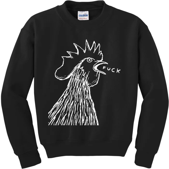 Funny Chicken Rooster Saying Fuck Kids Sweatshirt