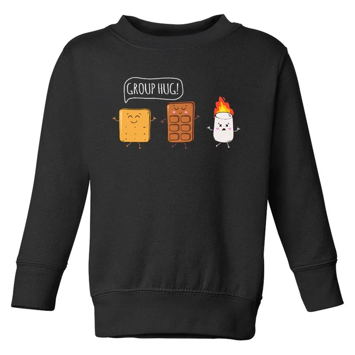 Funny Camping Roasting Bonfire Adventure Toddler Sweatshirt