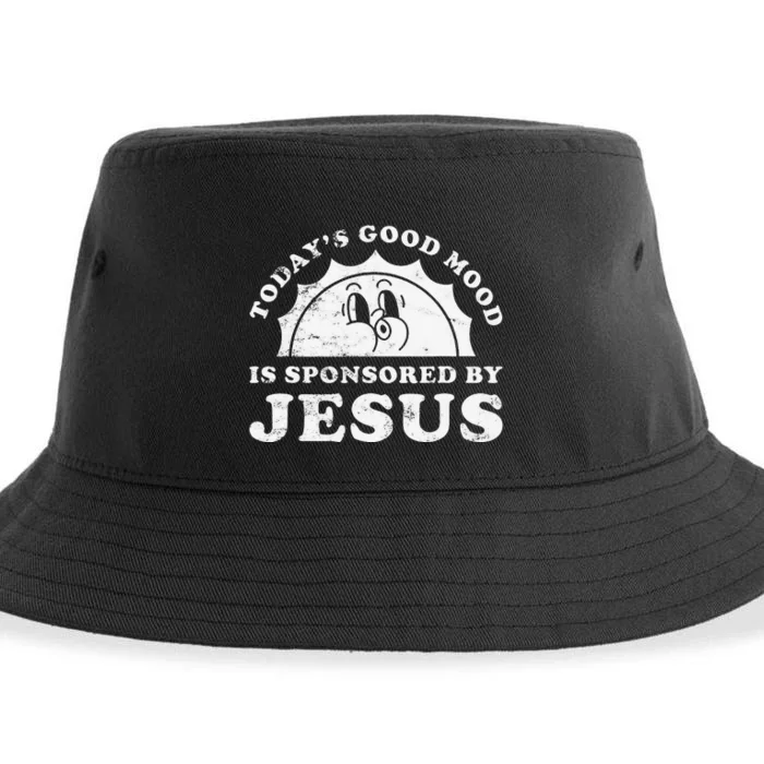 Funny Cute Retro Vintage God or Jesus Sustainable Bucket Hat