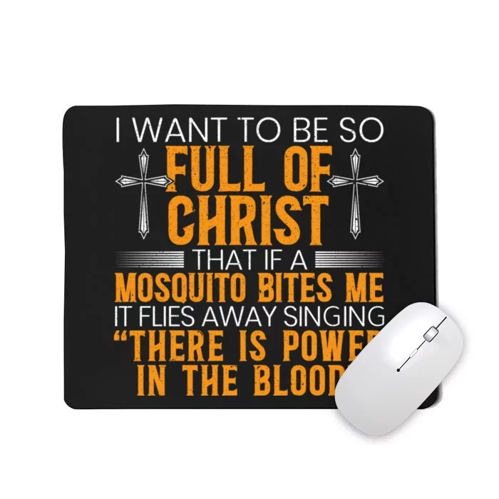 Funny Christian Religious Servant Of God Faithful Jesus Mousepad