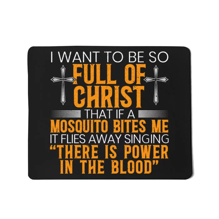 Funny Christian Religious Servant Of God Faithful Jesus Mousepad