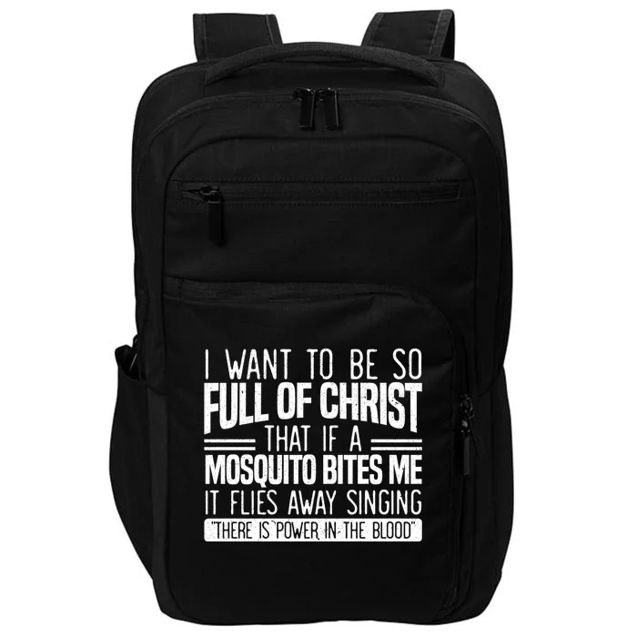 Funny Christian Religious Servant Of God Faithful Jesus Impact Tech Backpack