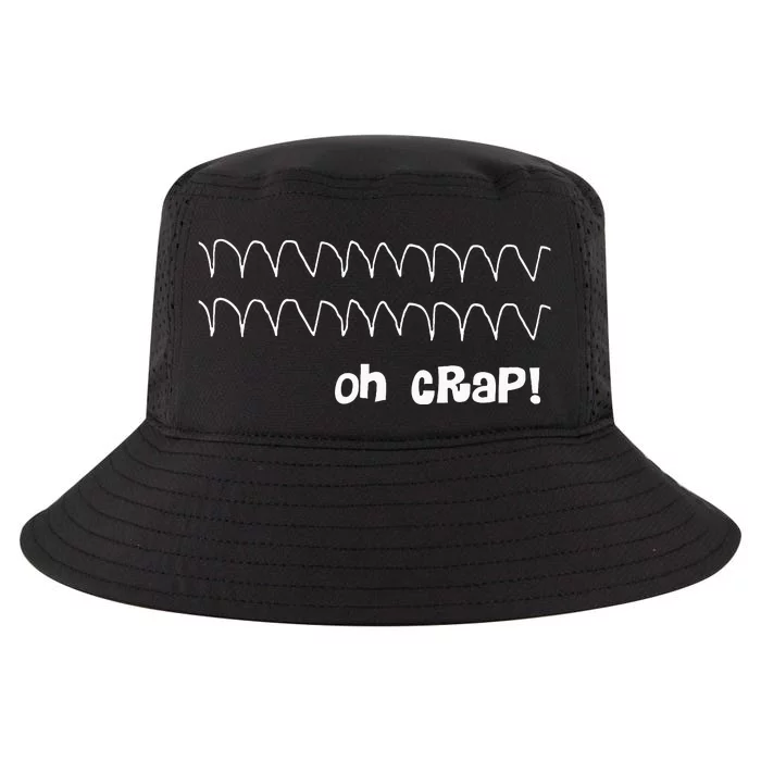 Funny Cardiac Rhythm Oh Crap Nurse Cool Comfort Performance Bucket Hat