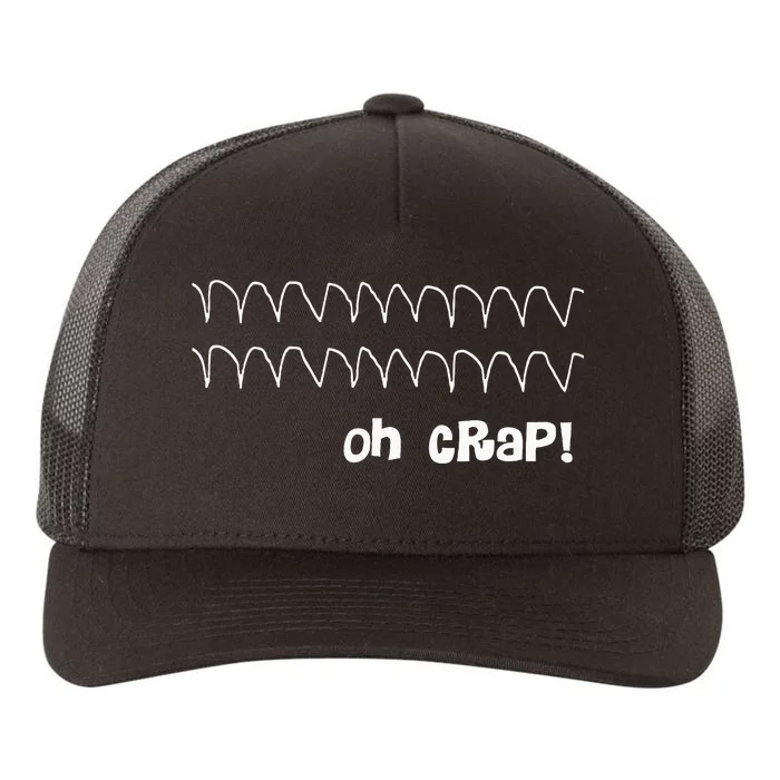 Funny Cardiac Rhythm Oh Crap Nurse Yupoong Adult 5-Panel Trucker Hat