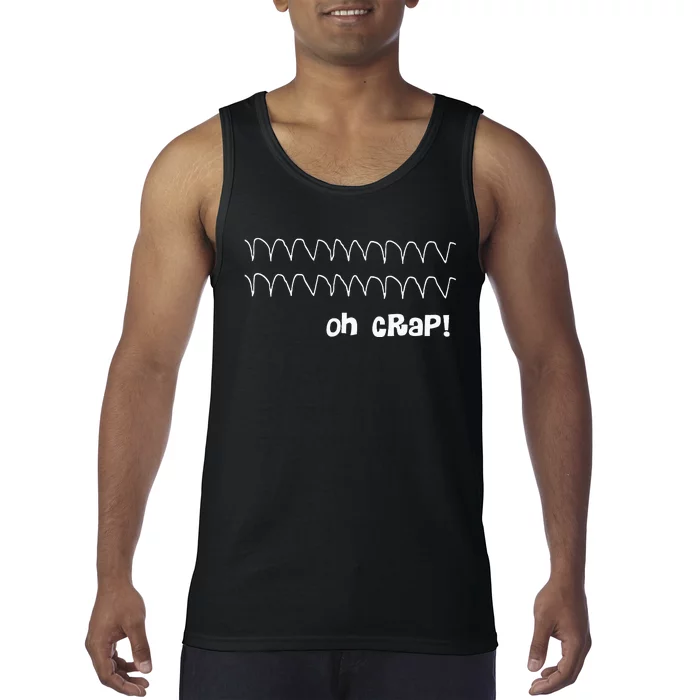 Funny Cardiac Rhythm Oh Crap Nurse Tank Top