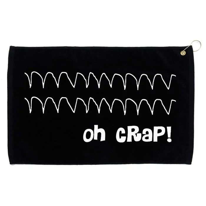 Funny Cardiac Rhythm Oh Crap Nurse Grommeted Golf Towel