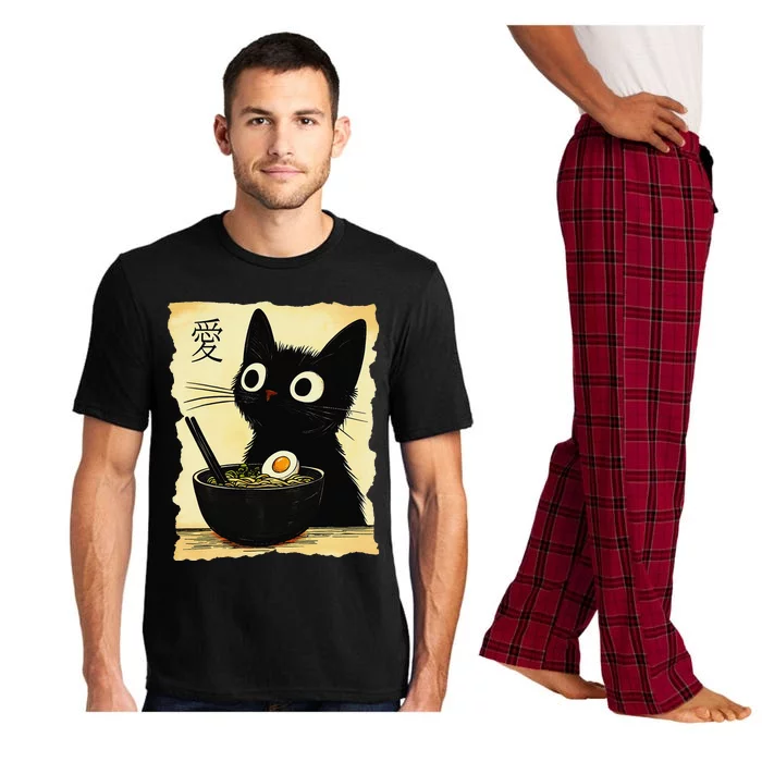 Funny Cat Ramen Japanese Kawaii Anime Cat Pajama Set