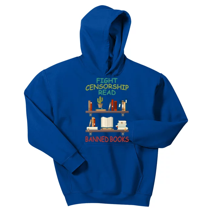 Fight Censorship Read Banned Books Gift Kids Hoodie