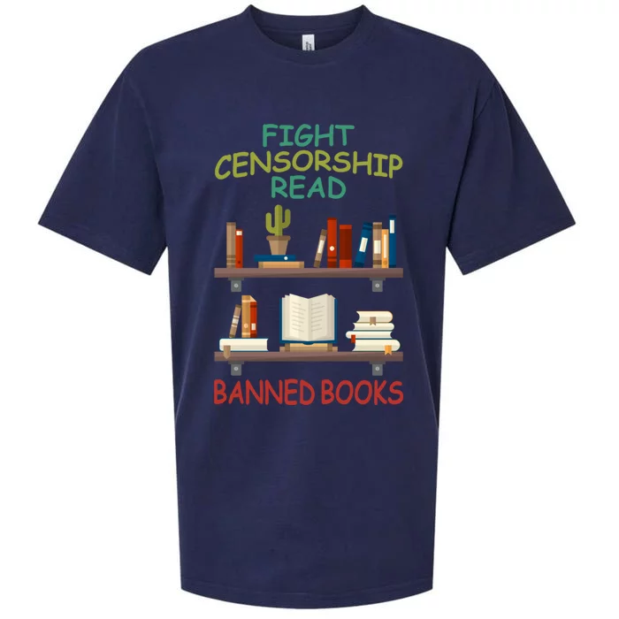 Fight Censorship Read Banned Books Gift Sueded Cloud Jersey T-Shirt