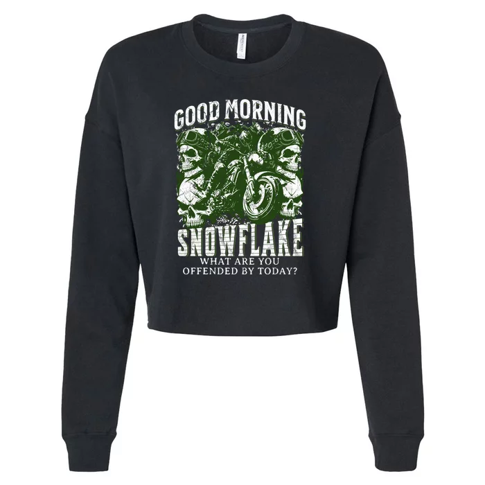 Funny Conservative Republican Anti Woke Cropped Pullover Crew